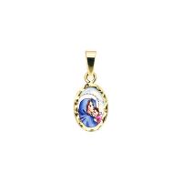 Medalla de Santísima Virgen y el Niño miniatura